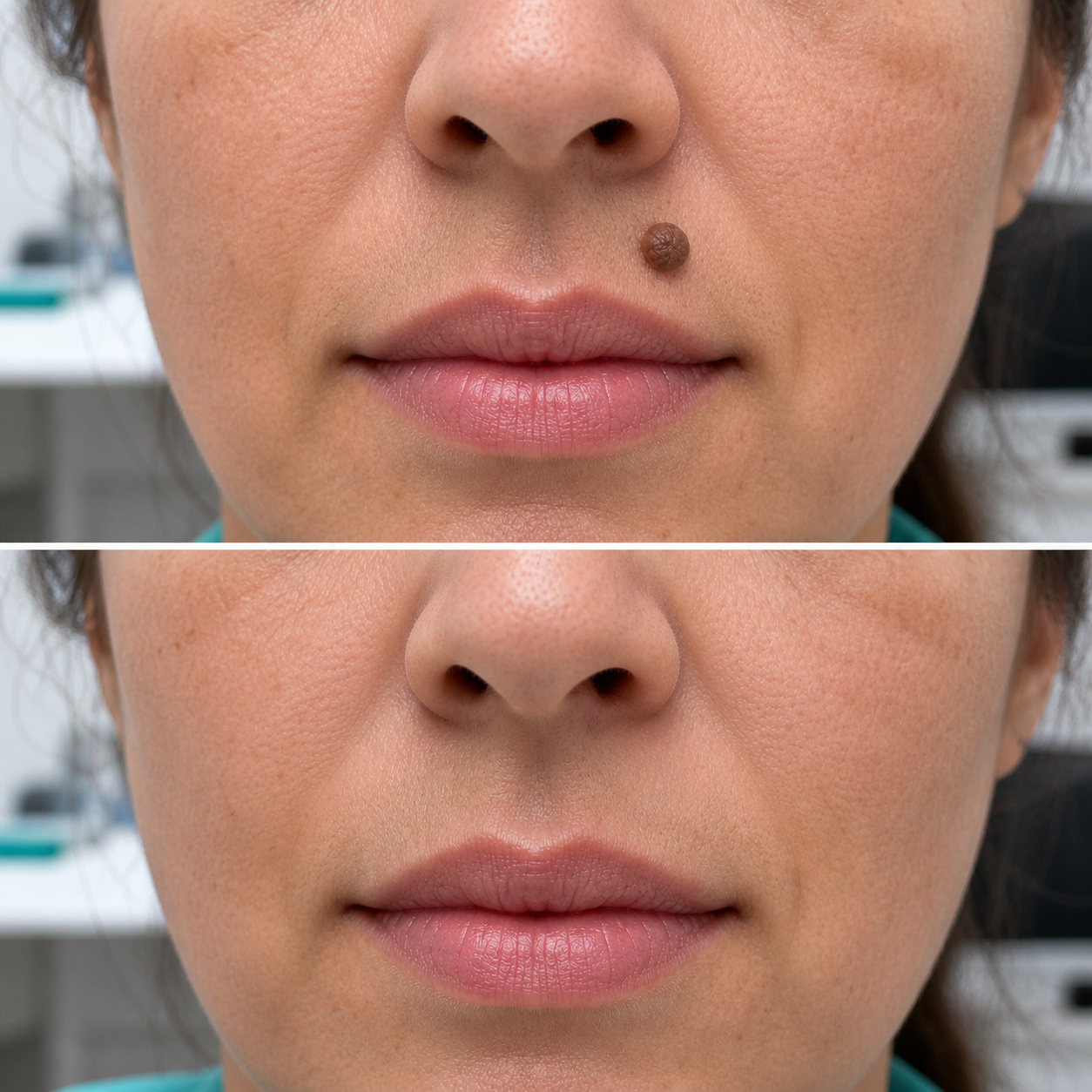 Surgical Excision, before and after result